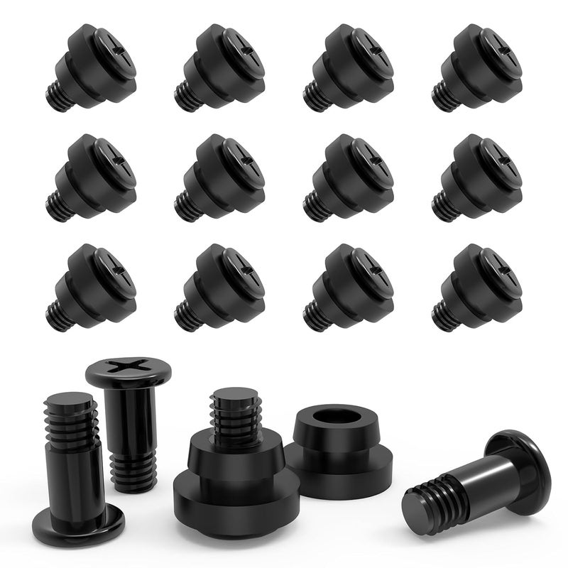 UBANU 12pcs Hard Disk Drive Mounting Screws with Shock Absorption Rubber Washer Accessories Kit for 3.5 inches SSD HDD - Image 1